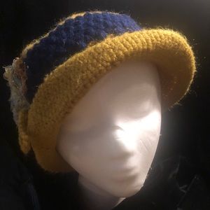 New Designer Knit hat with flower